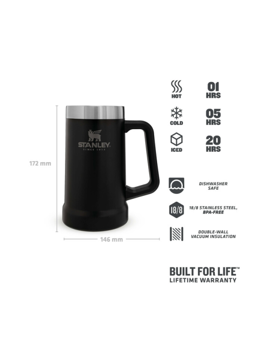 Jarra Vaso Cervecero Stanley Adventure Big Grip Beer Stein