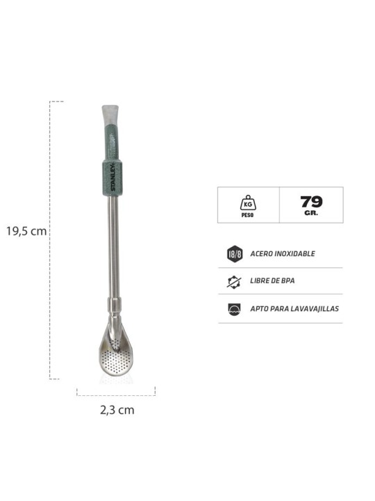 Bombilla Stanley para Mate Spoon